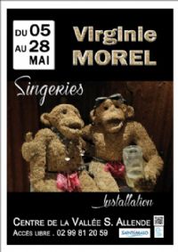 Exposition Singerie de Virginie Morel. Du 5 au 28 mai 2015 à saint-malo. Ille-et-Vilaine. 